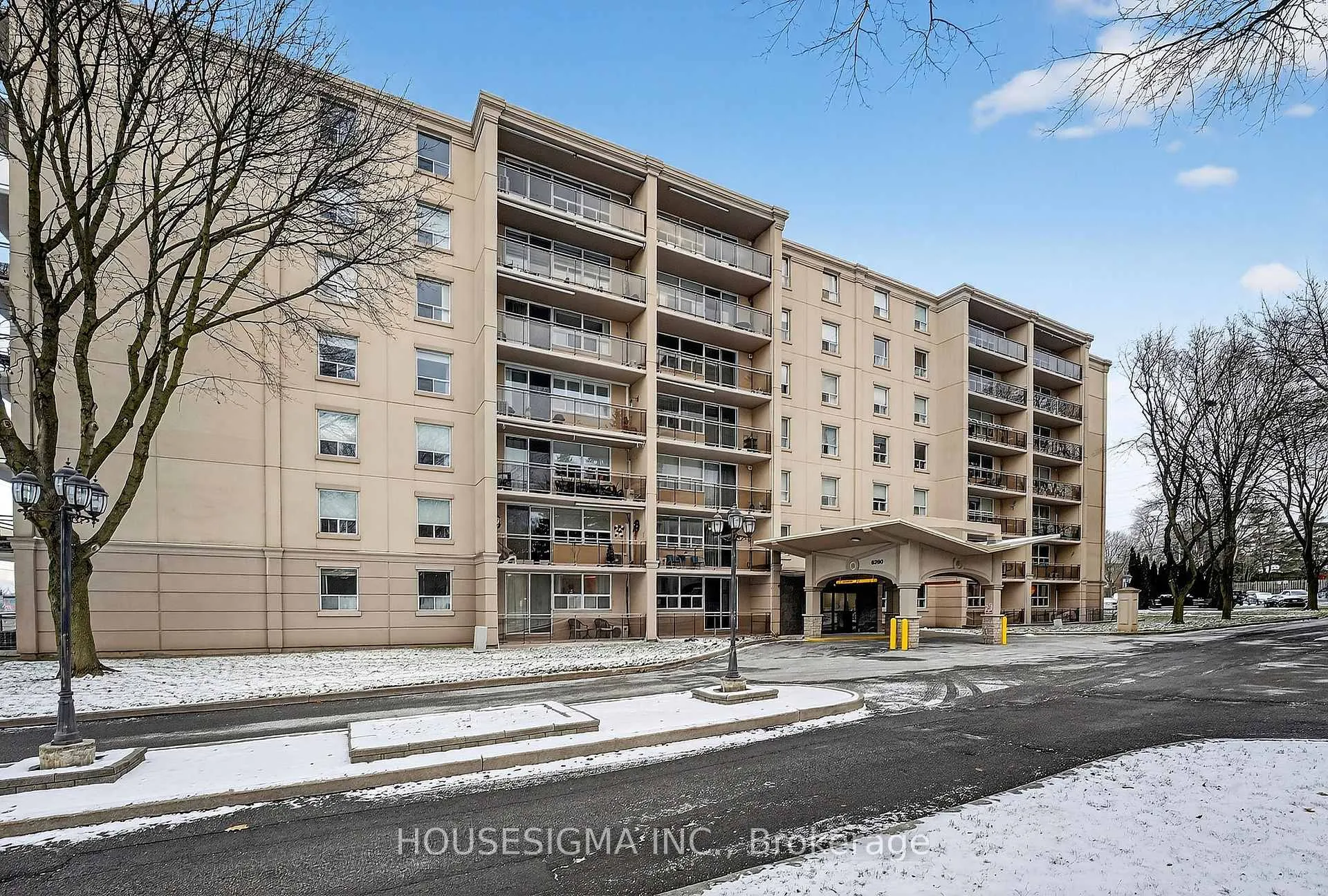Front of Unit 605, 6390 Huggins Street