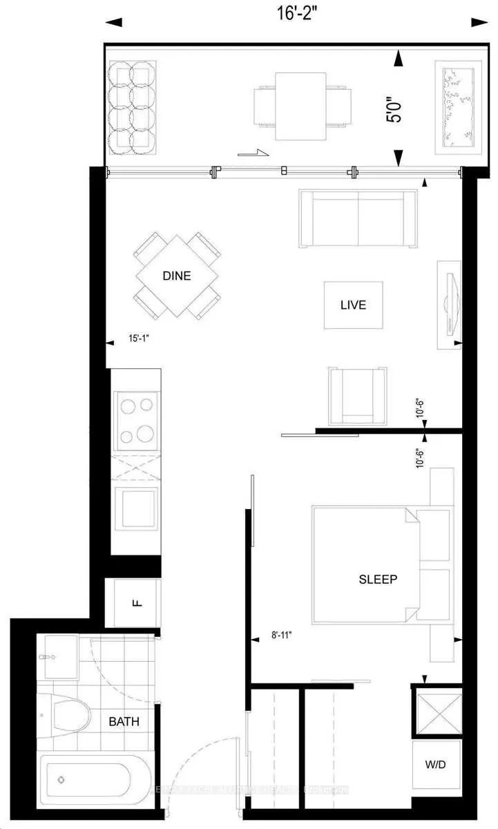 Front of Unit 3314, 25 Richmond Street