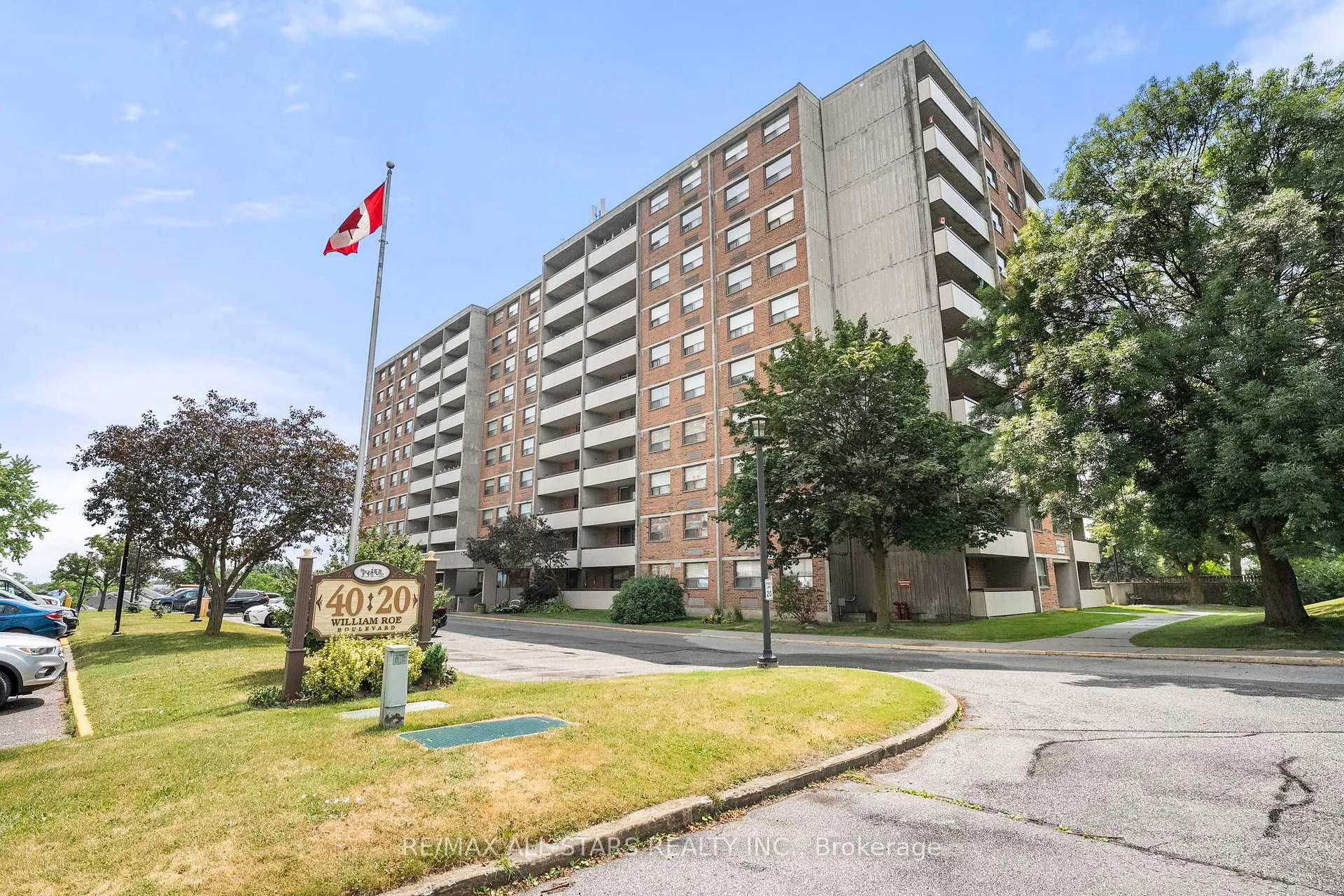 Front of Unit 410, 20 William Roe Boulevard