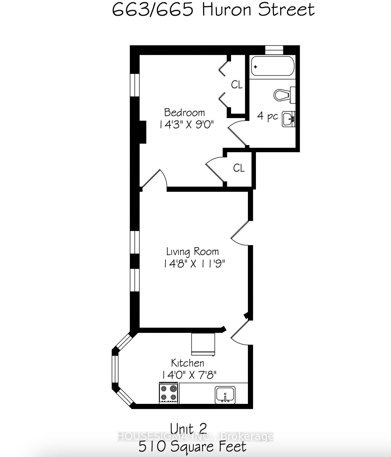 Photo 13 of Unit 2, 663 Huron Street, Toronto, The Annex — HOMEH