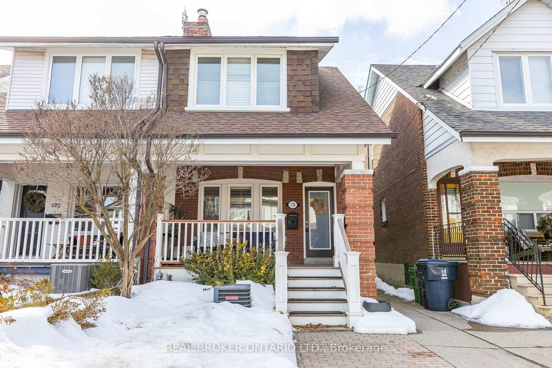Front of 174 Monarch Park Avenue