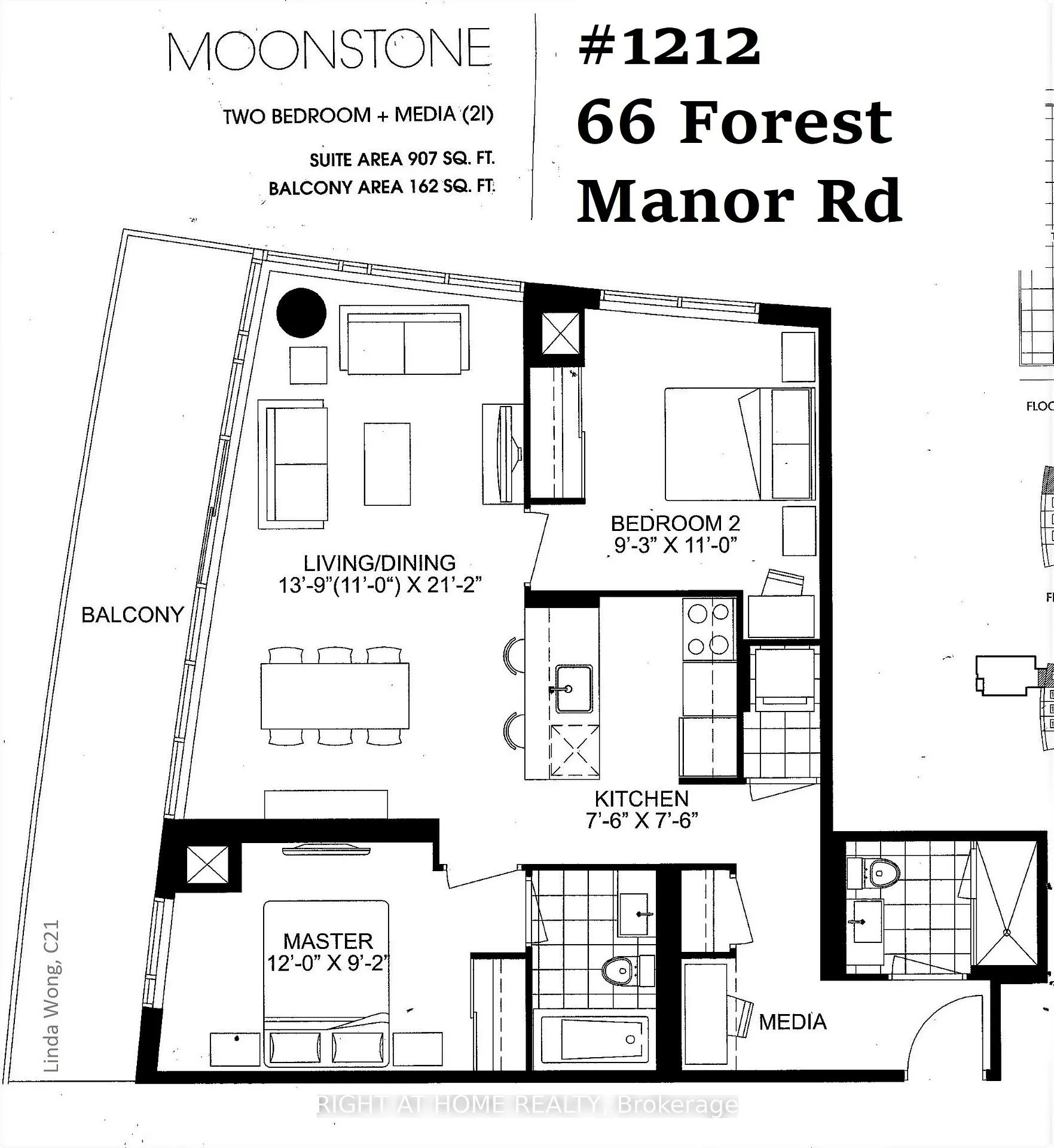 Photo 3 of Unit 1212, 66 Forest Manor Road, North York, Henry Farm — HOMEH