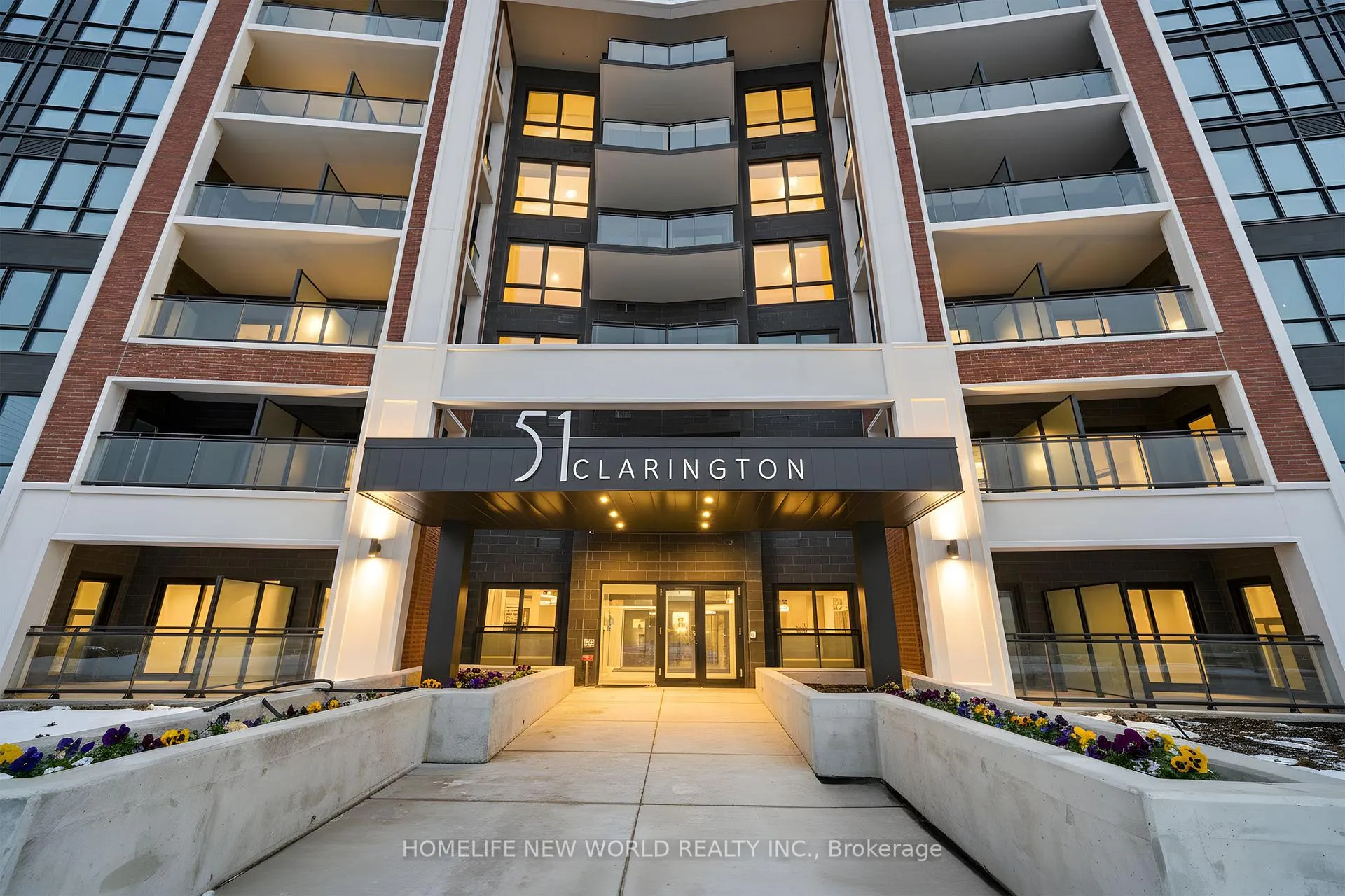Front of Unit 330, 51 Clarington Boulevard
