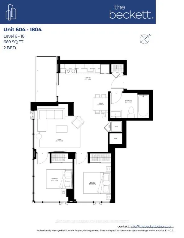 Photo 3 of Unit 604, 192 Bronson Avenue, Ottawa, West Centre Town — HOMEH