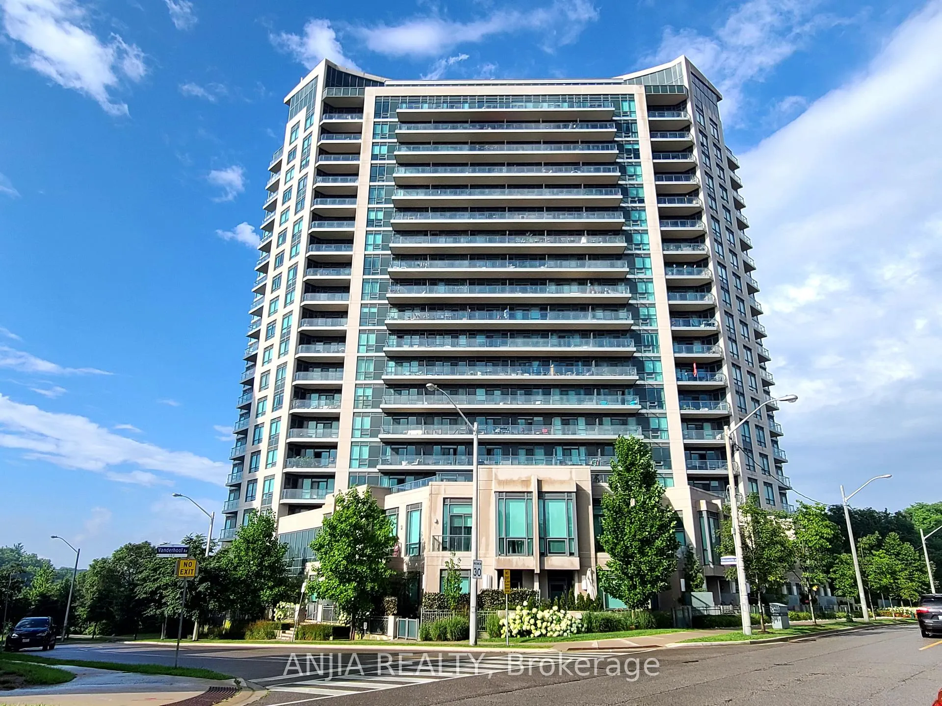 Front of Unit 1214, 160 Vanderhoof Avenue