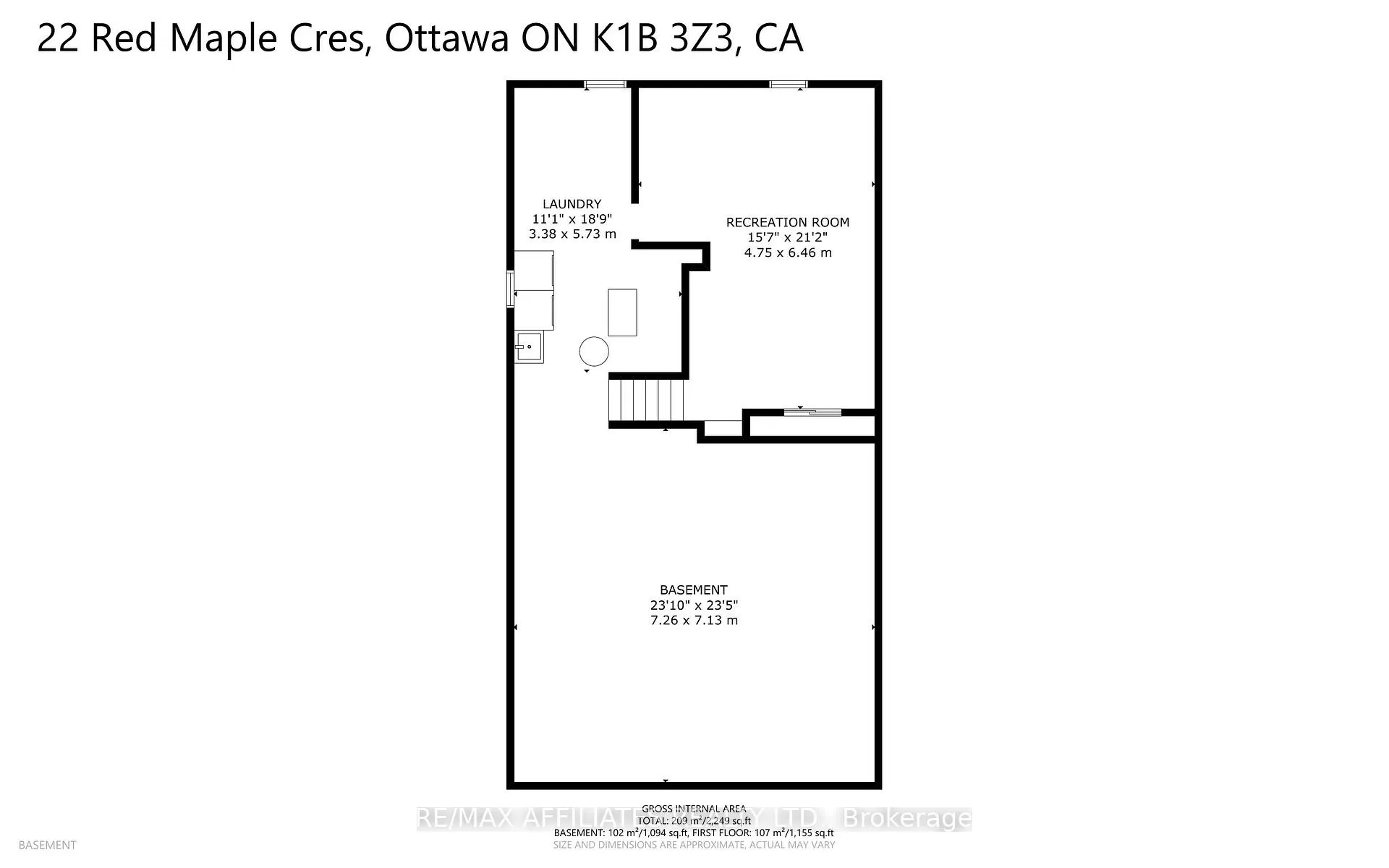 Photo 210 of 22 Red Maple Crescent, Ottawa, Blackburn Hamlet — HOMEH