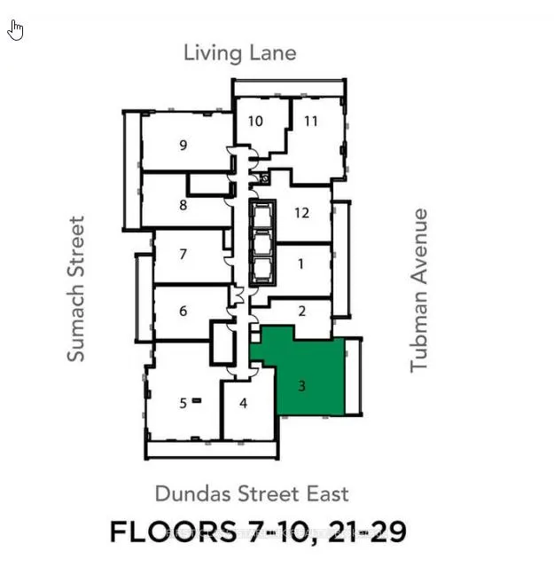 Photo 3 of Unit 2803, 225 Sumach Street N, Toronto, Regent Park — HOMEH