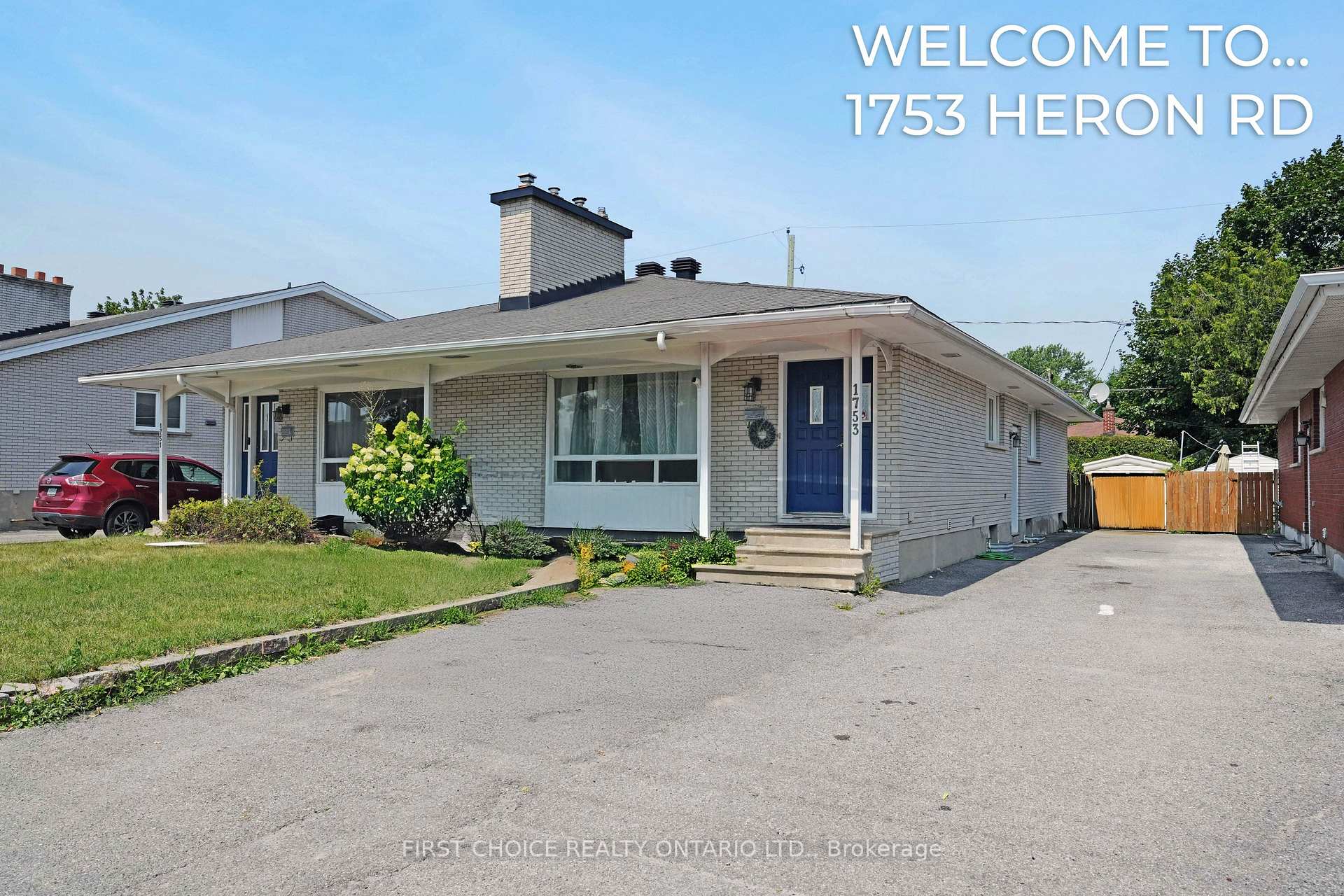 Front of 1753 Heron Road