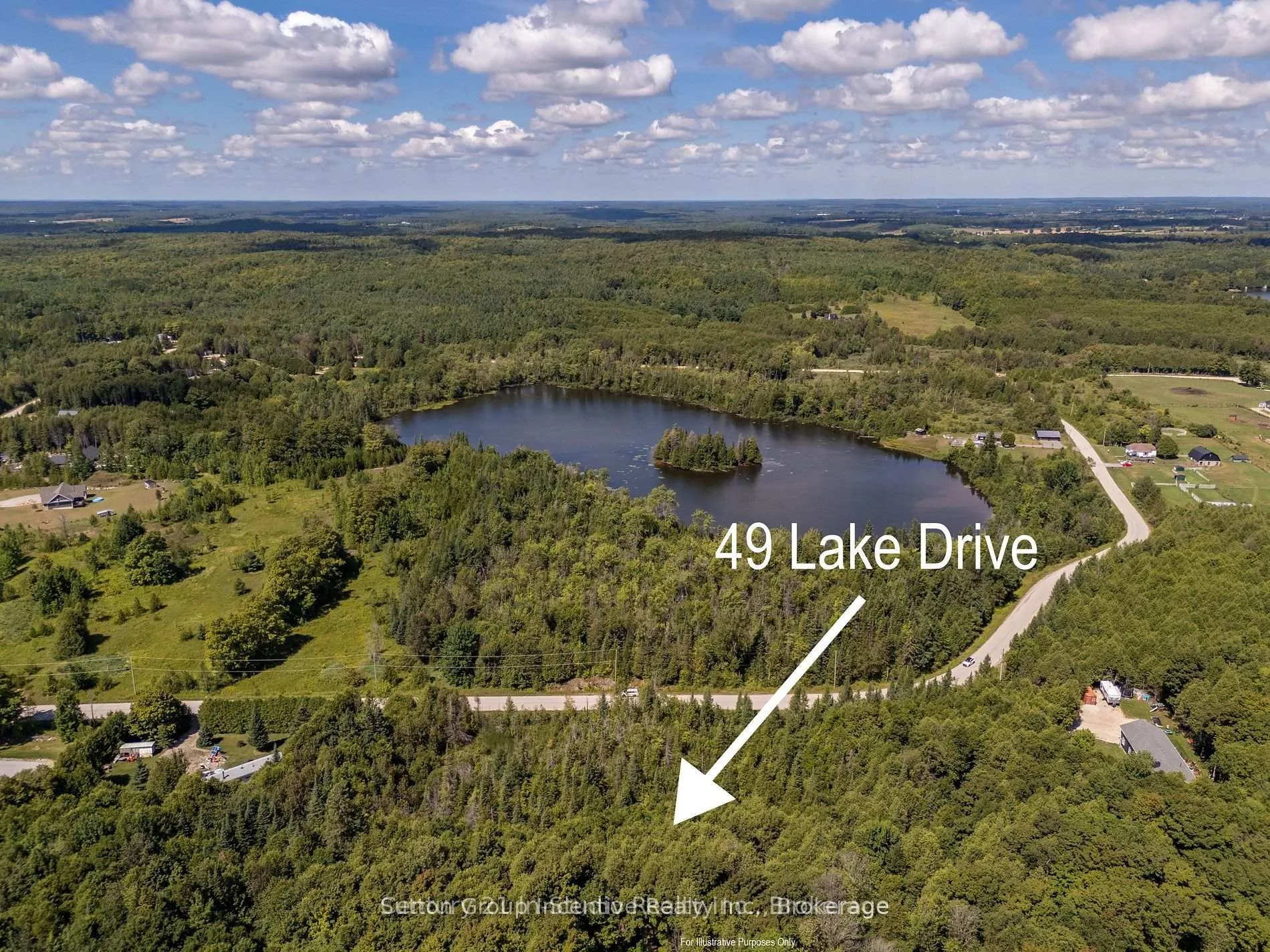 Front of 49 Lake Drive