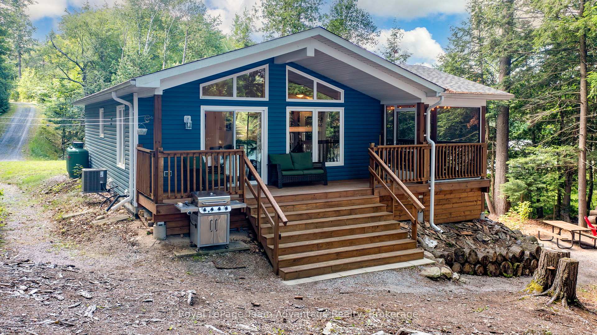 Front of 411 Shawanaga Lake Road
