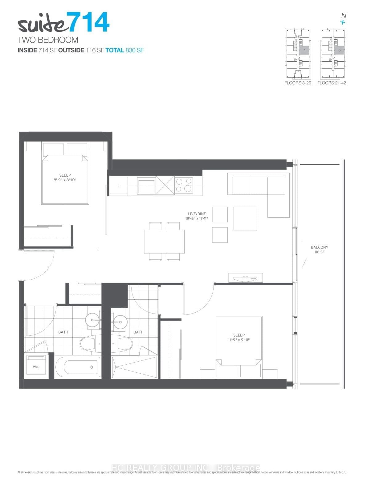 Photo 7 of Unit 3606, 161 Roehampton Ave, Toronto, Mount Pleasant East — HOMEH