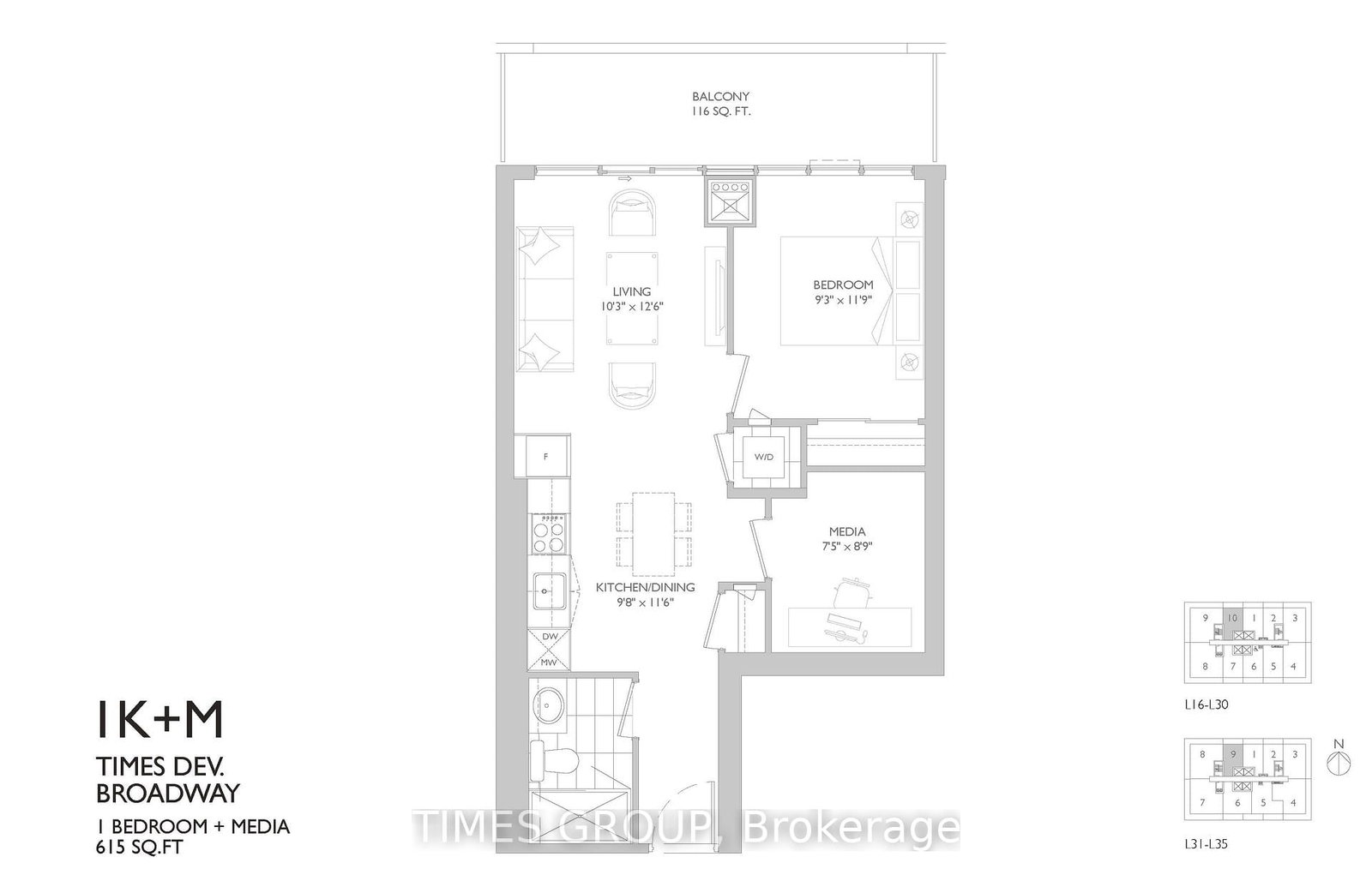 Photo 5 of Unit 2310, 65 Broadway Ave, Toronto, Mount Pleasant West — HOMEH