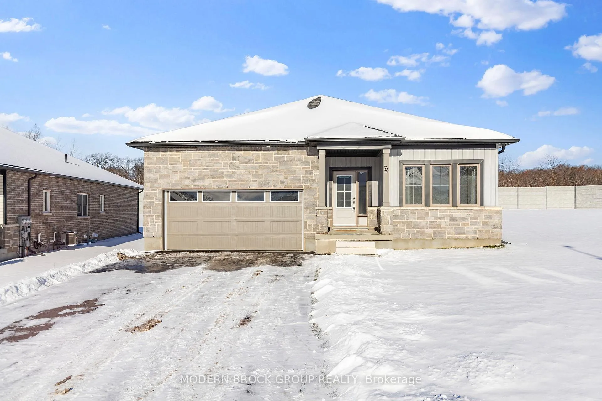 Front of 74 Adley Drive