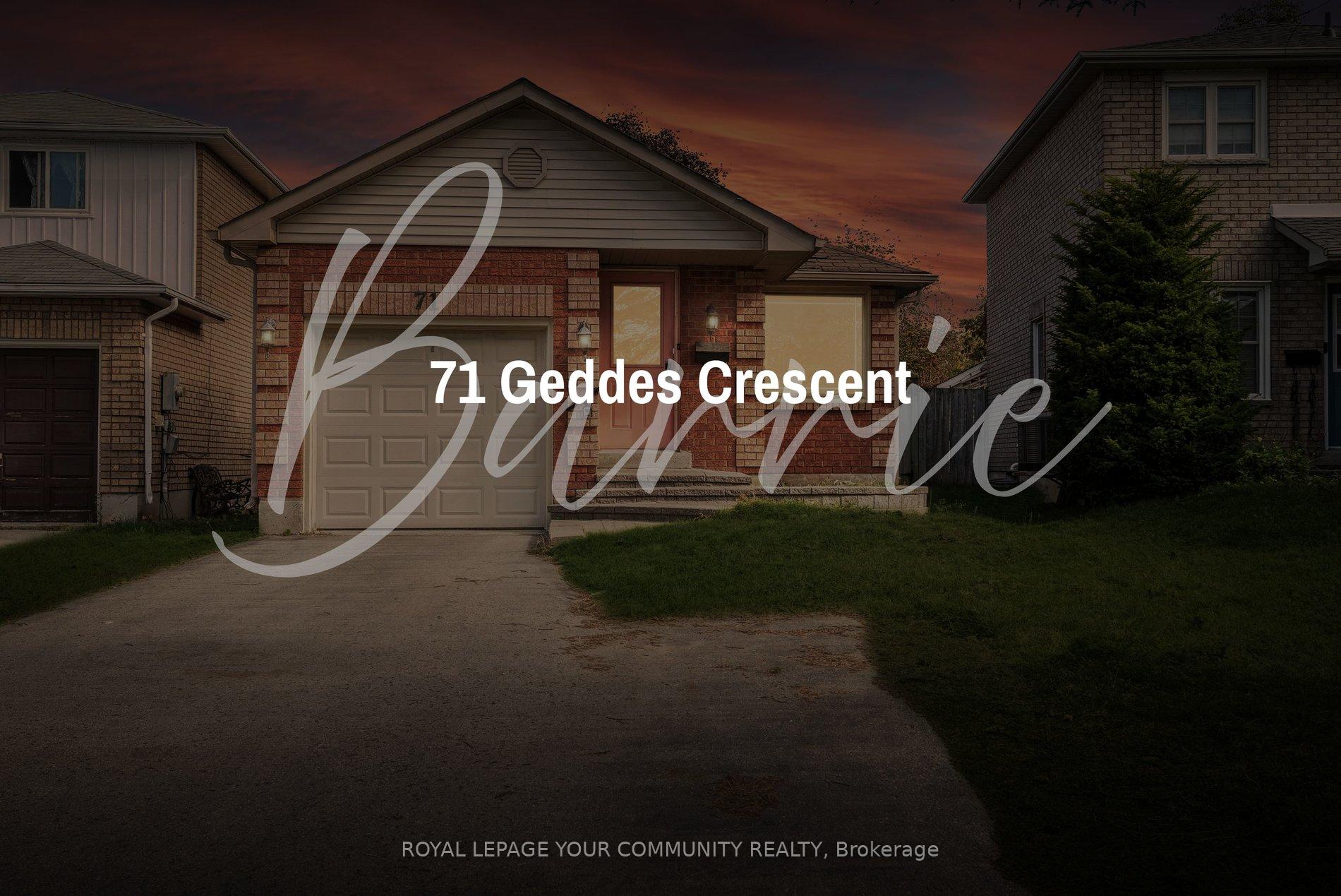Front of 71 Geddes Crescent