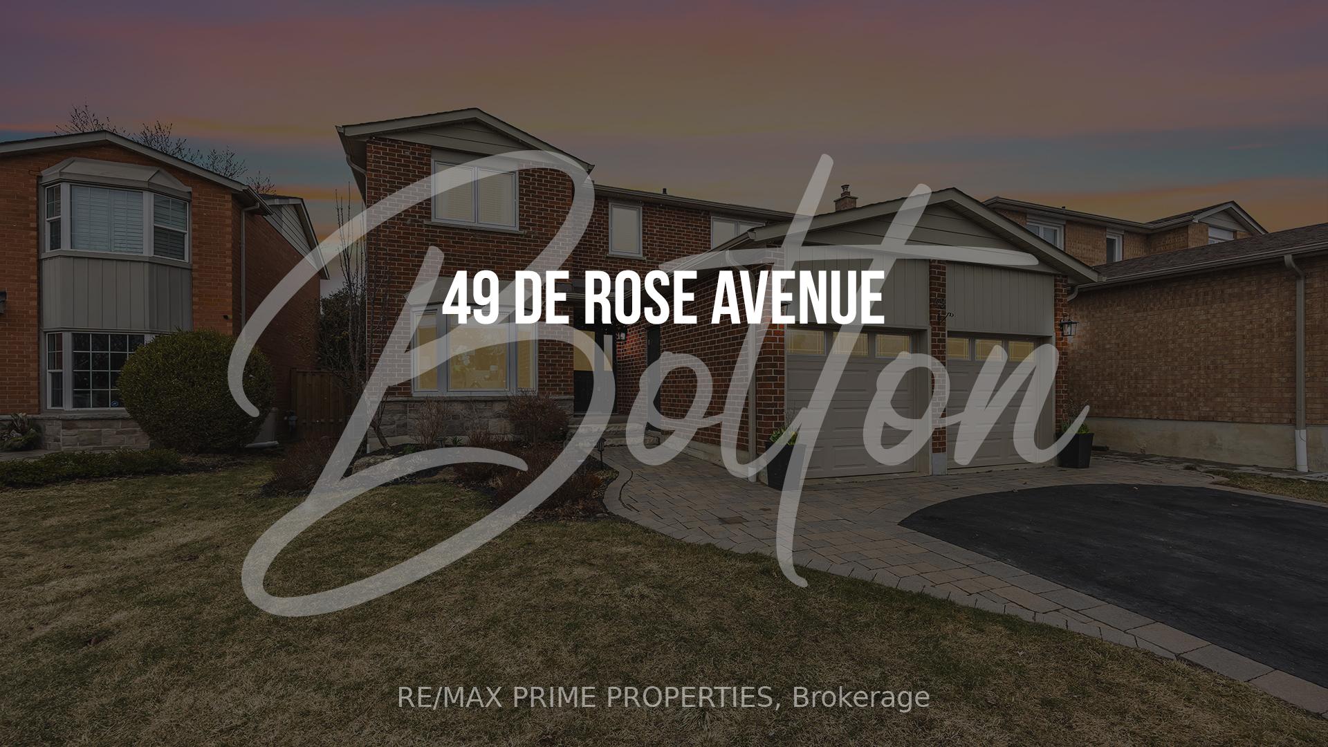 Front of 49 De Rose Avenue