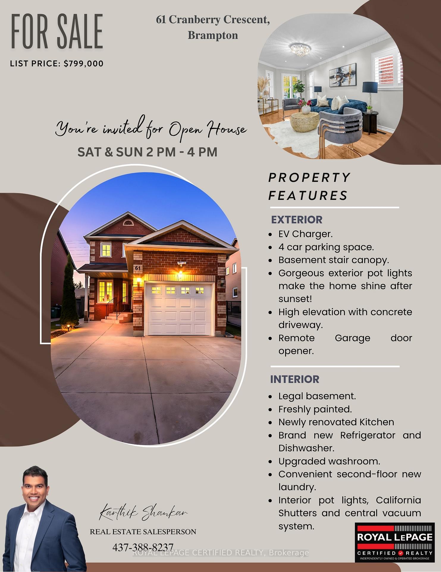 Photo 45 of 61 Cranberry Crescent, Brampton, Fletcher's Creek South — HOMEH