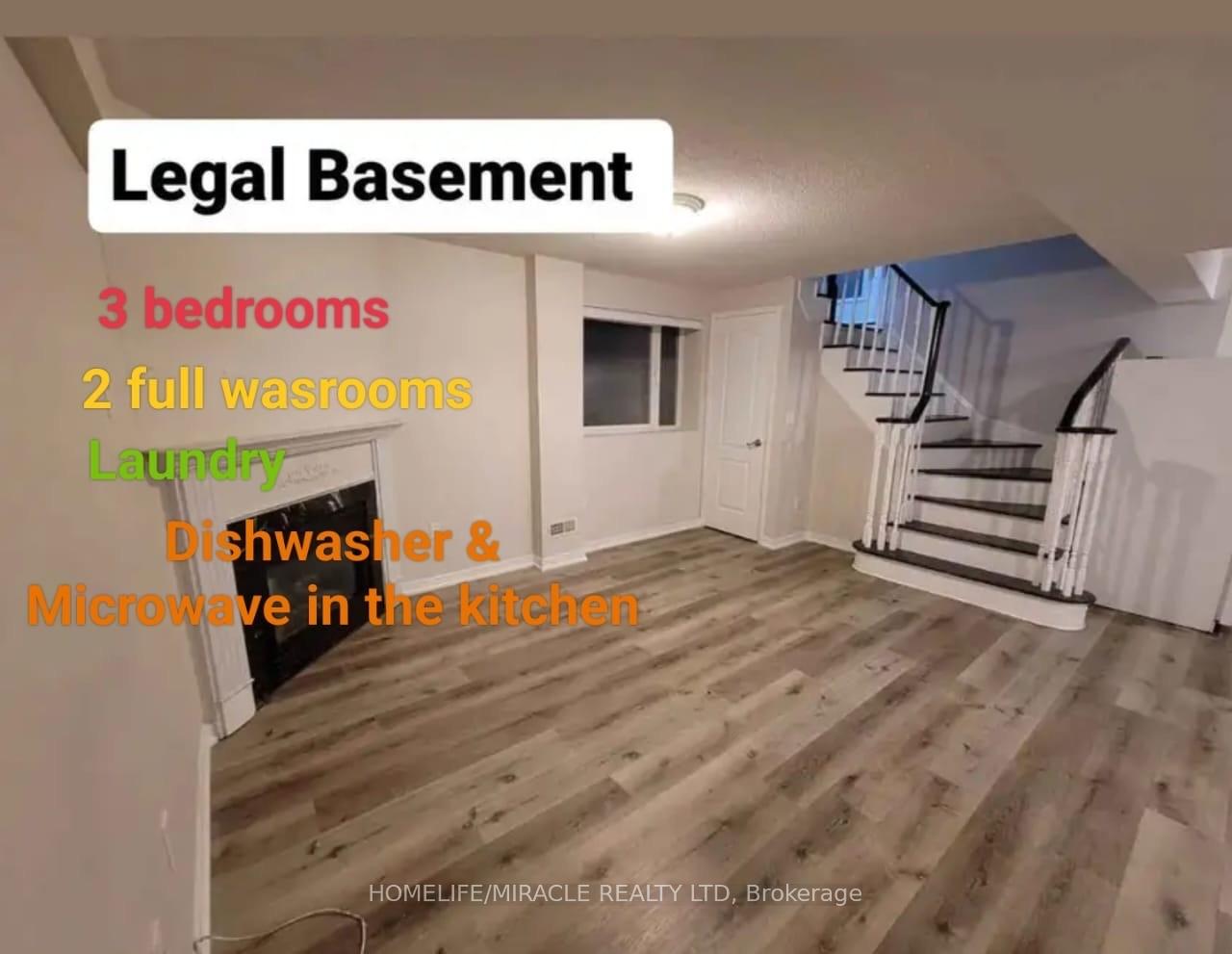 Photo 7 of Unit Basement, 12 Valleypark Crescent, Brampton, Fletcher's Meadow — HOMEH