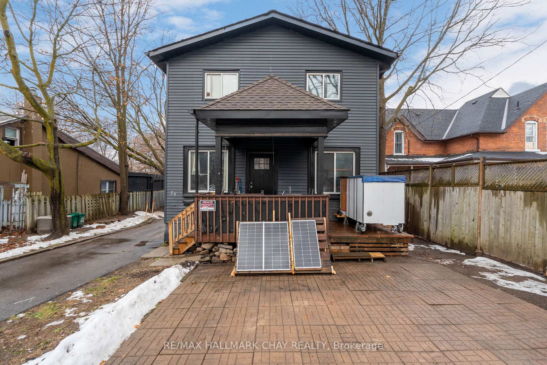 Front of Unit 1,2,3,4, 58 Penetang Street