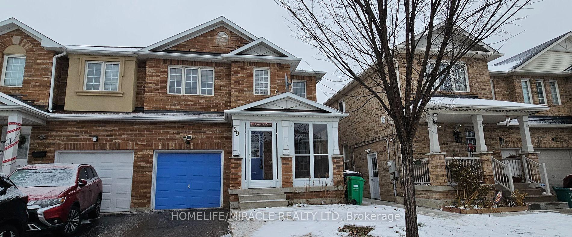 Photo 1 of 59 Luella Crescent, Brampton, Fletcher's Meadow — HOMEH