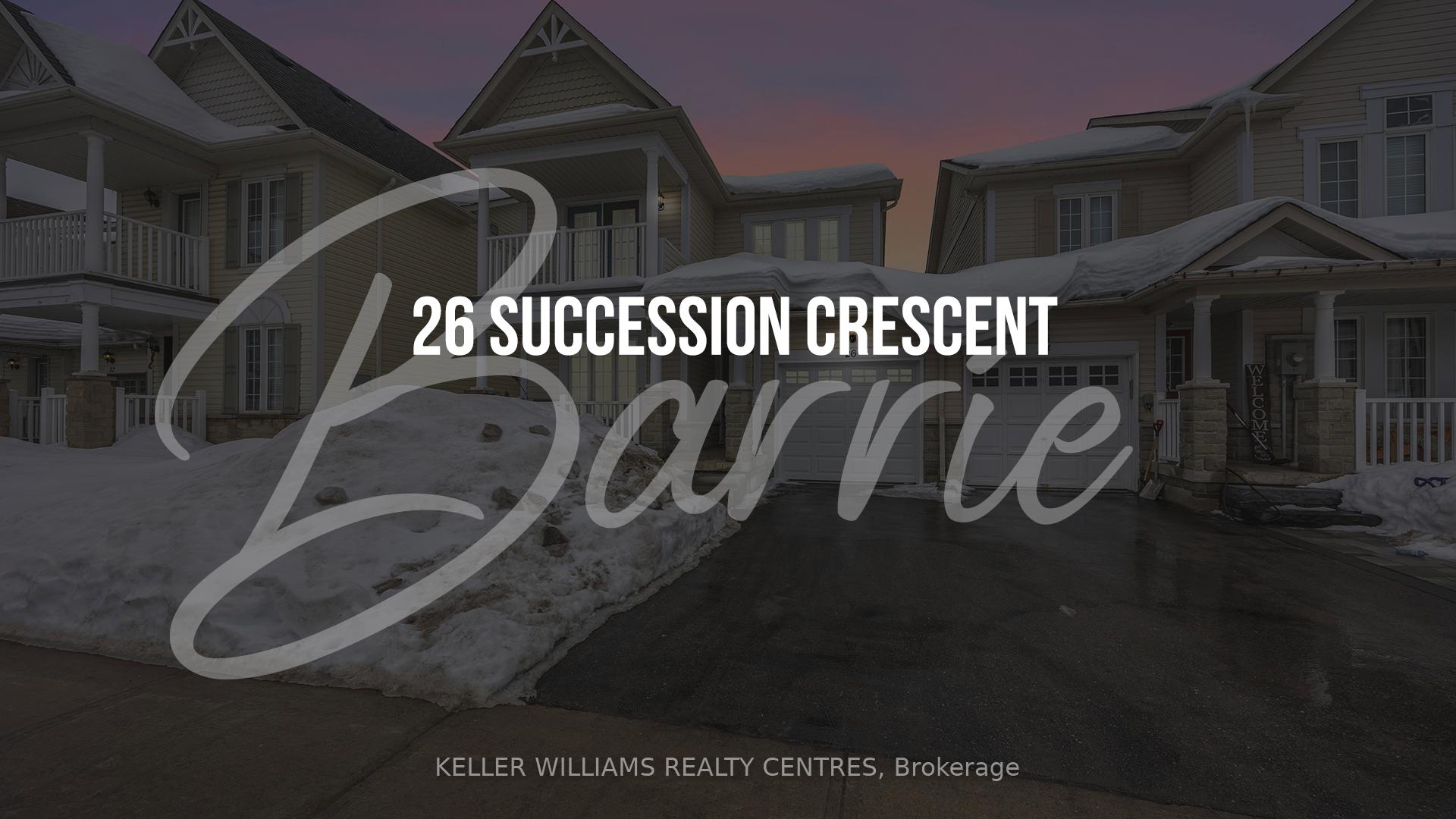 Photo 2 of 26 Succession Crescent, Barrie, Innis-Shore — HOMEH