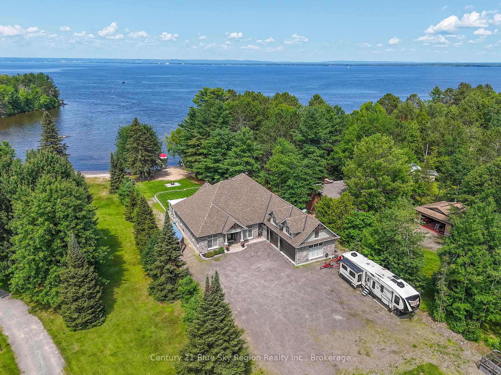 Front of 34 Sunrise Bay Drive