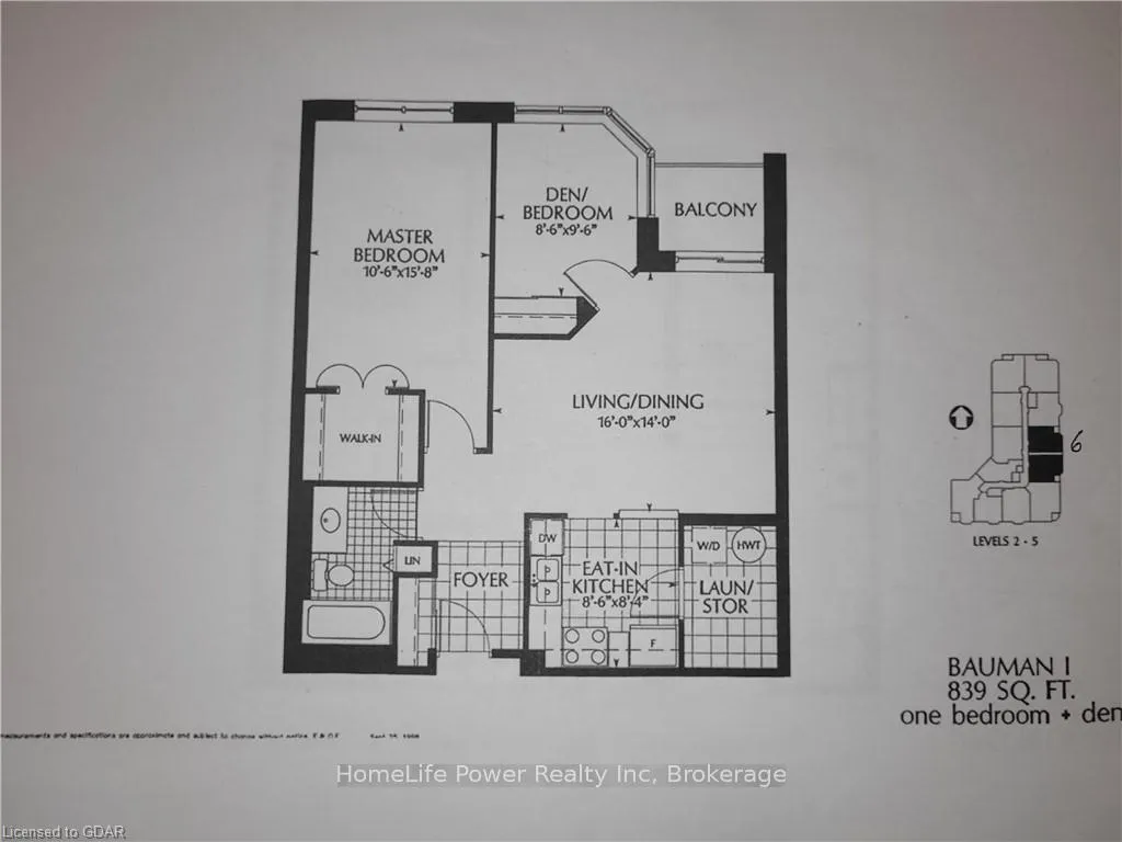 Photo 3 of Unit 506, 20 St George Street, Kitchener — HOMEH