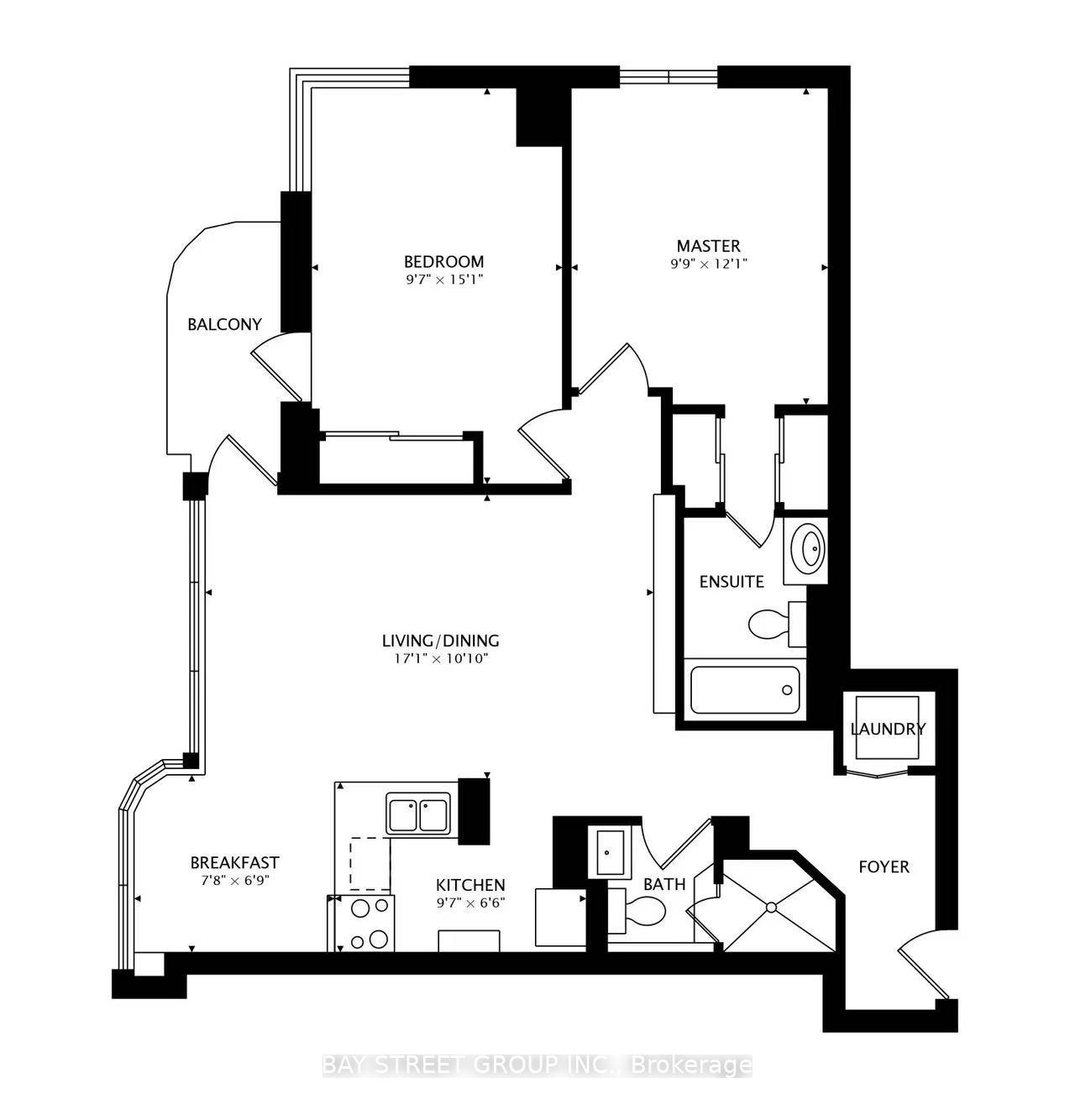 Front of Unit 1910, 736 Bay Street