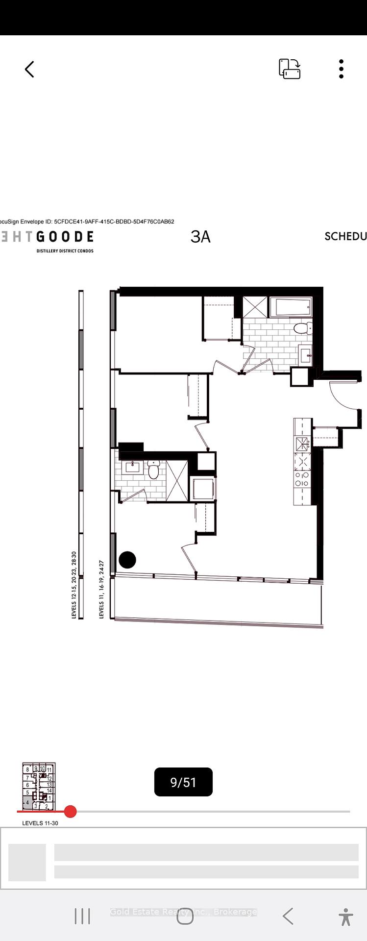 Front of Unit 1604, 33 Parliament Street