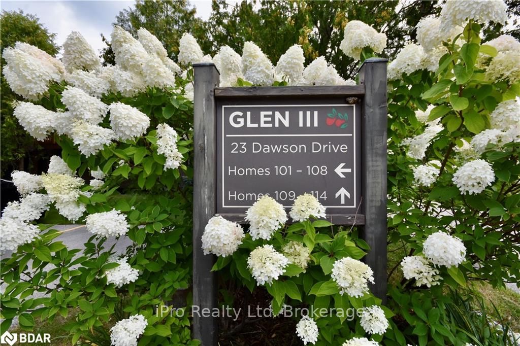 Front of Unit 109, 23 Dawson Drive