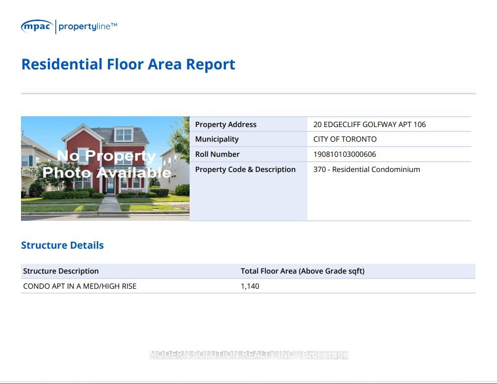 Photo 25 of Unit 106, 20 Edgecliffe Golfway, Toronto, Flemingdon Park — HOMEH