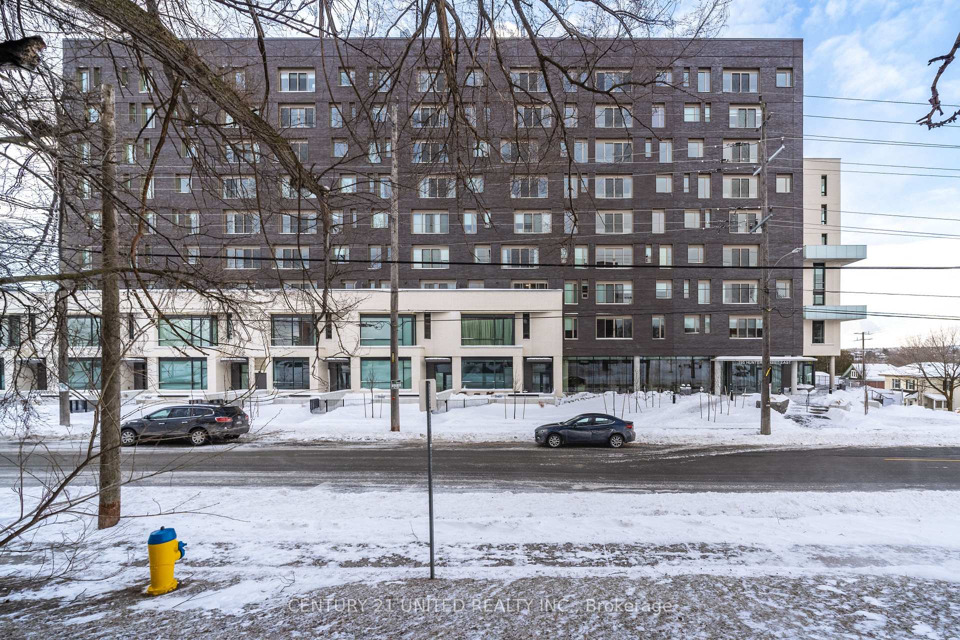 Front of Unit 605, 195 Hunter Street E