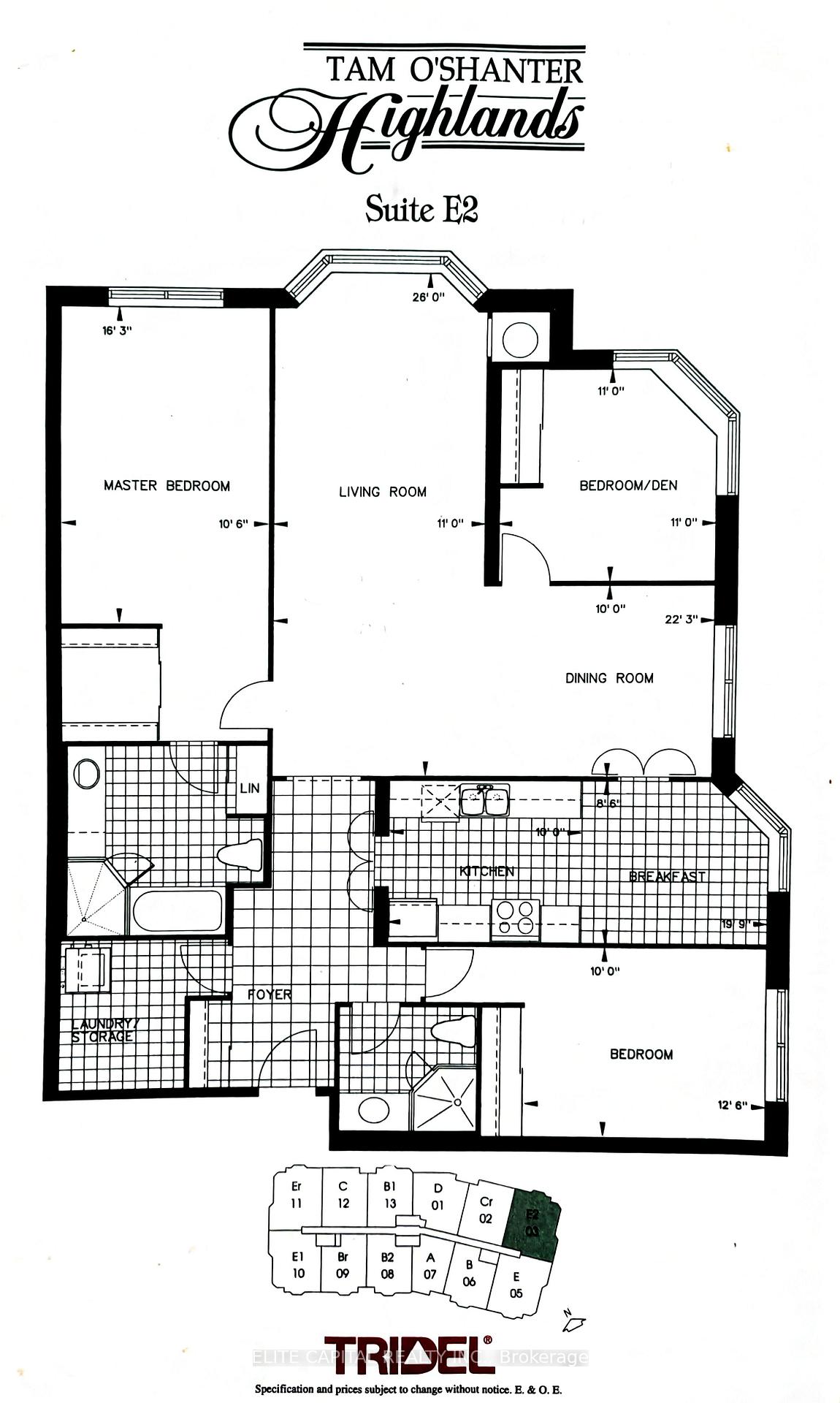 Front of Unit 2603, 228 Bonis Avenue