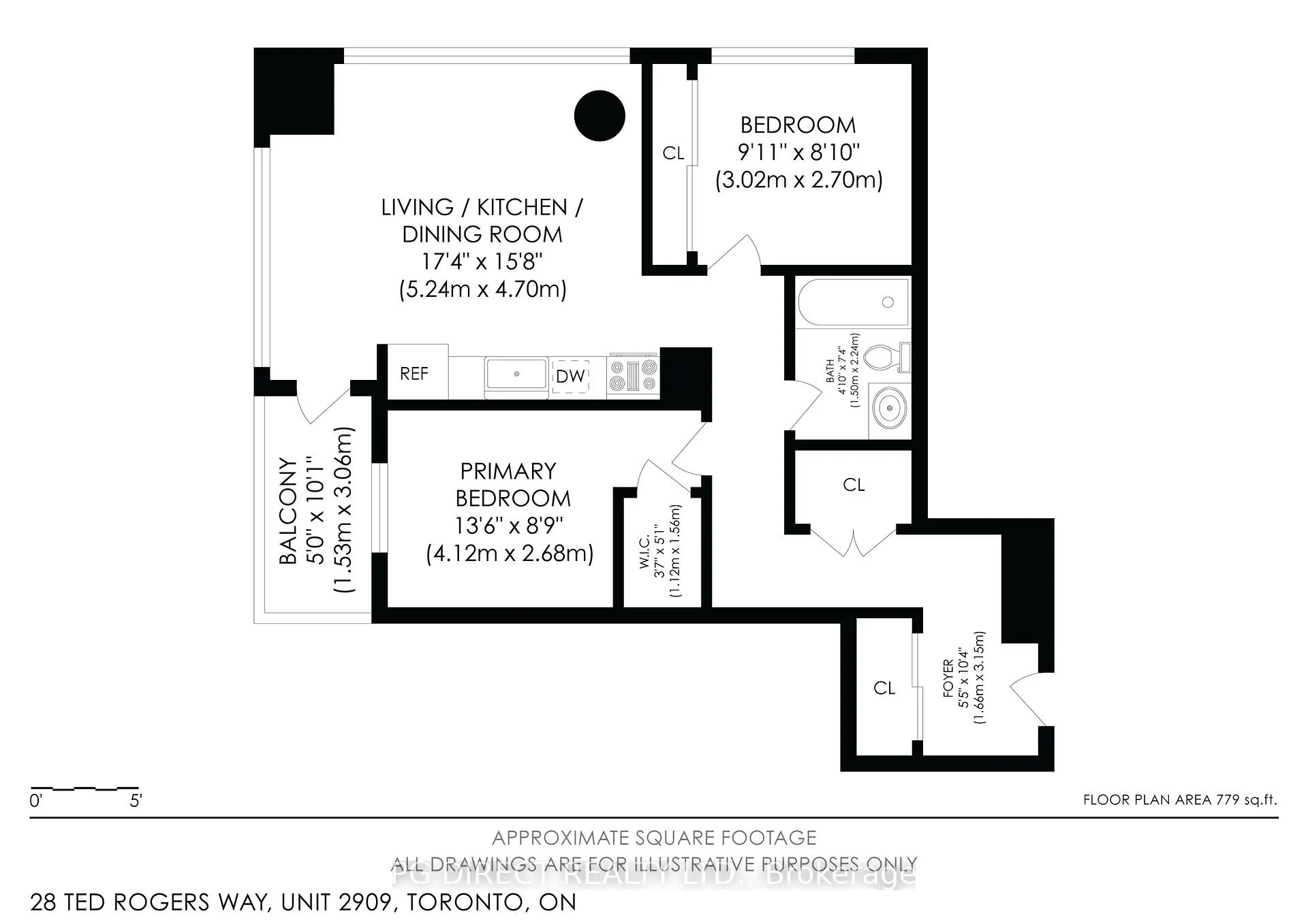 Photo 15 of Unit 2909, 28 Ted Rogers Way, Toronto, Church-Yonge Corridor — HOMEH