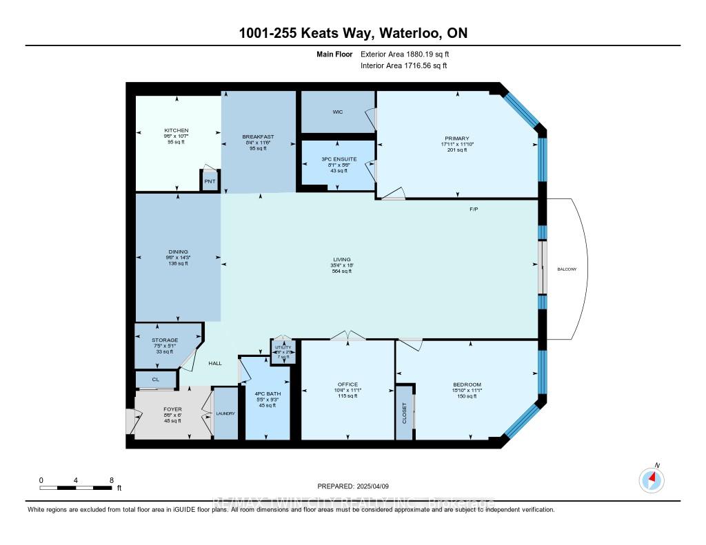 Photo 24 of Unit 1001, 255 Keats Way, Waterloo — HOMEH