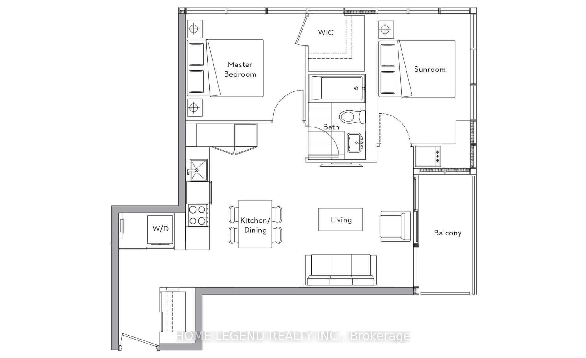 Front of Unit 710, 17 Bathurst Street
