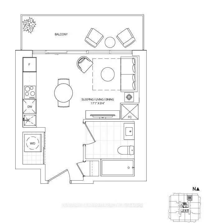 Photo 1 of Unit 2208, 110 Broadway Avenue, Toronto, Mount Pleasant West — HOMEH