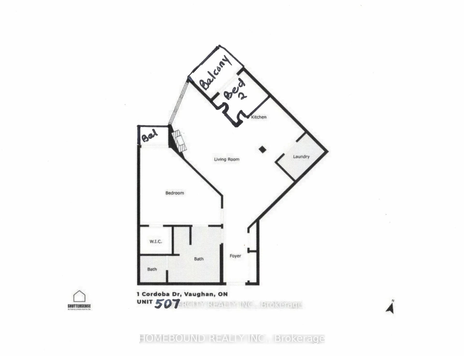 Front of Unit 507, 1 Cordoba Drive N