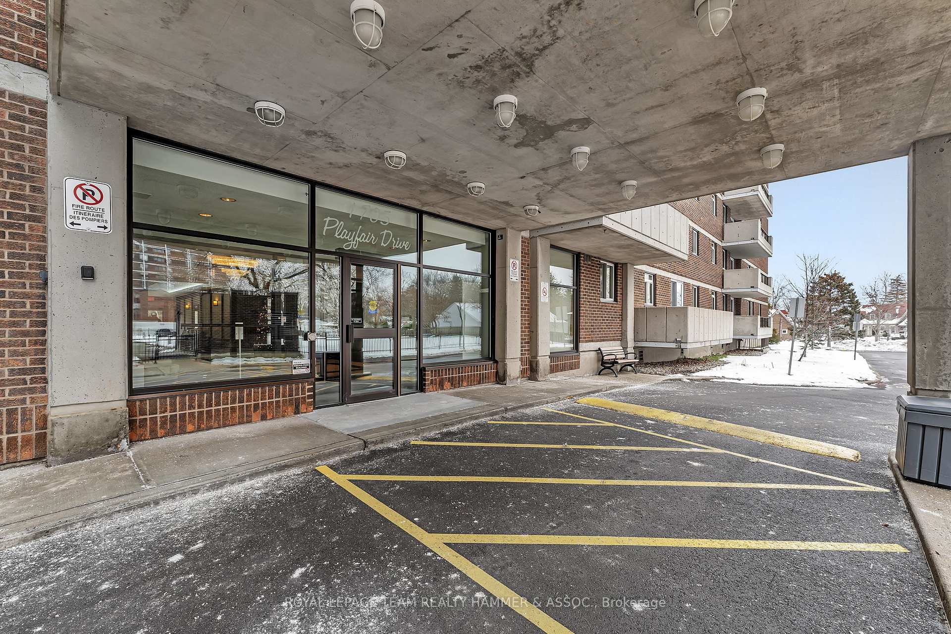 Front of Unit 109, 1705 Playfair Drive