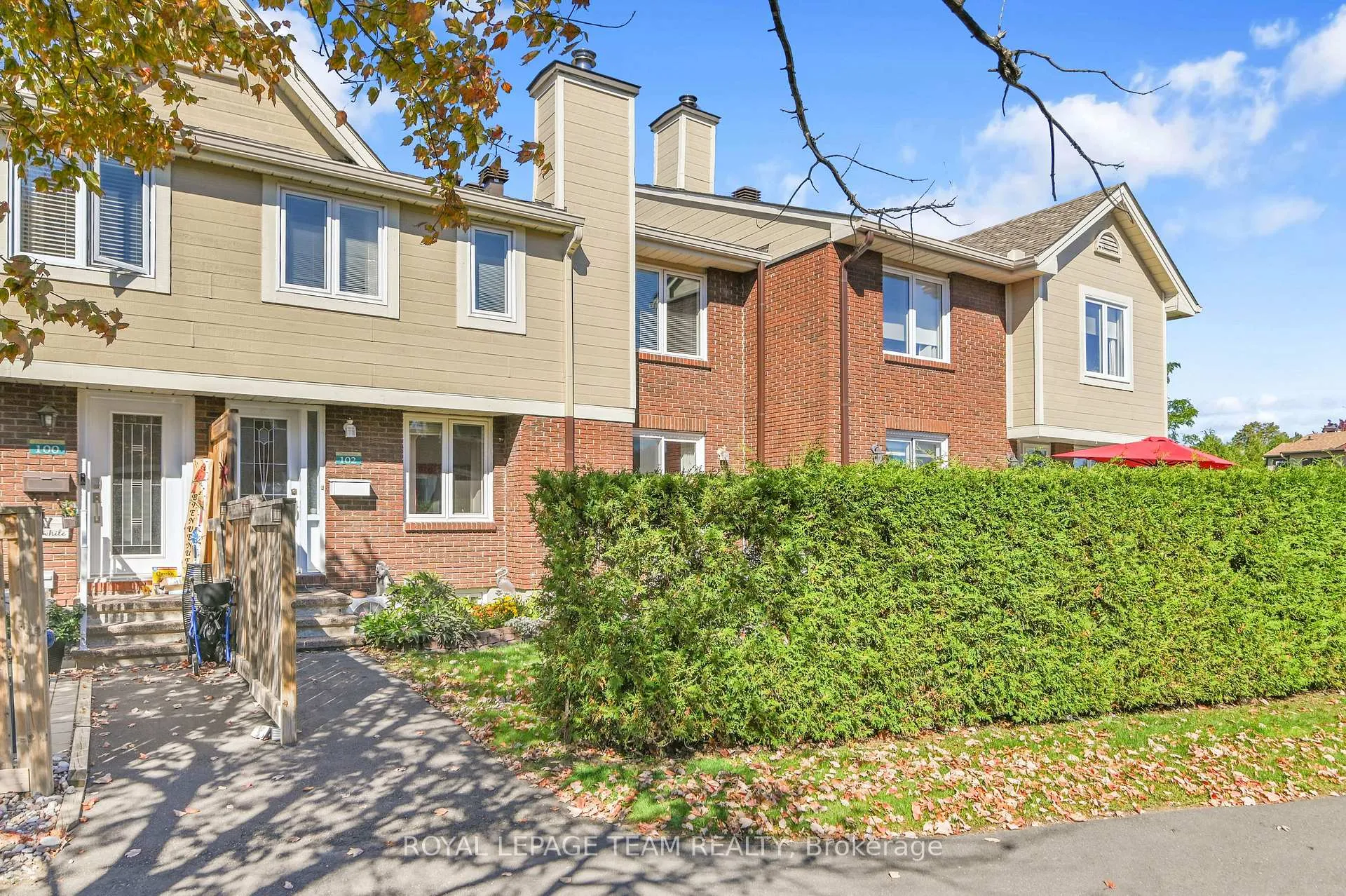 Front of Unit 102, 1785 Cabaret Lane