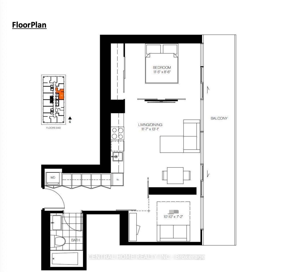 Front of Unit 3413, 50 Charles Street E