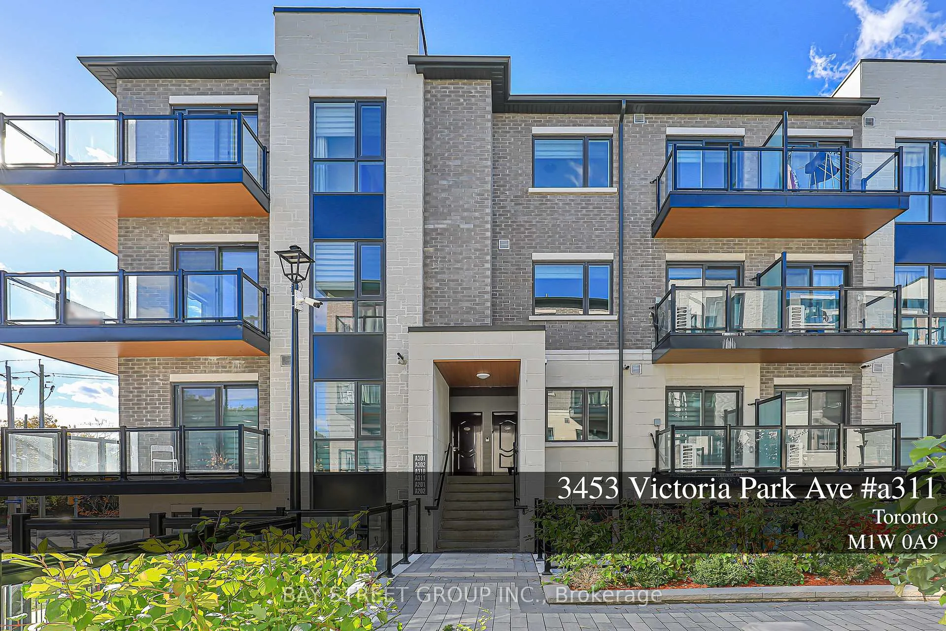 Front of Unit A311, 3453 Victoria Park Avenue