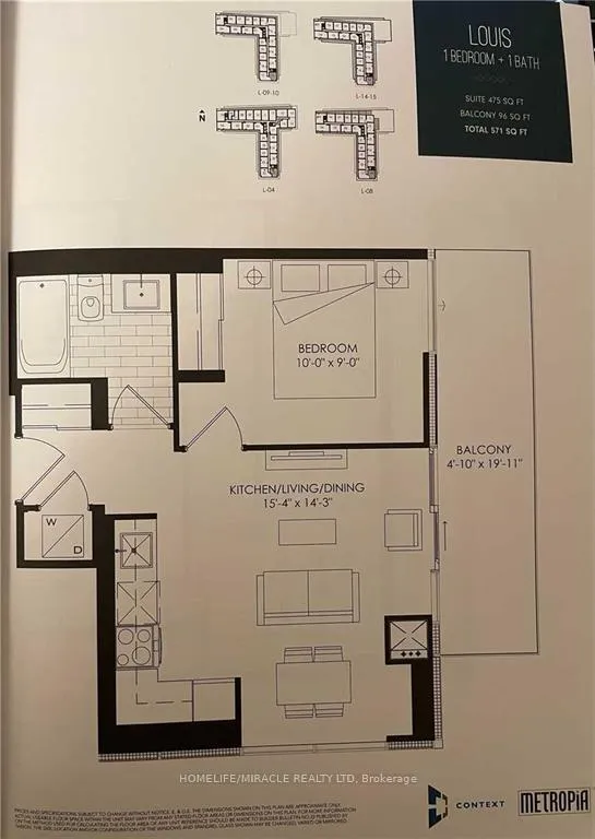 Photo 6 of Unit 816, 120 Varna Drive, Toronto, Englemount-Lawrence — HOMEH