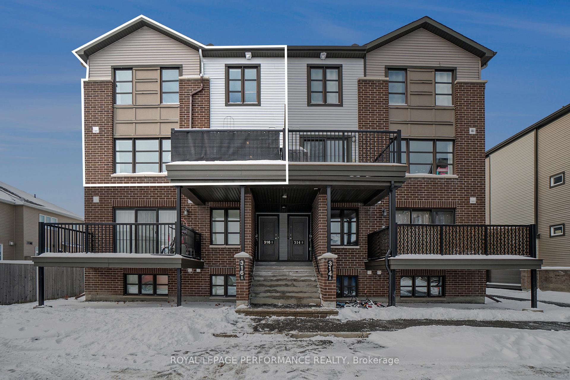 Front of Unit B, 316 Des Tilleuls Private