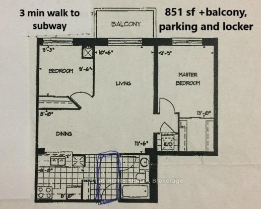 Front of Unit 522, 650 Lawrence Avenue W