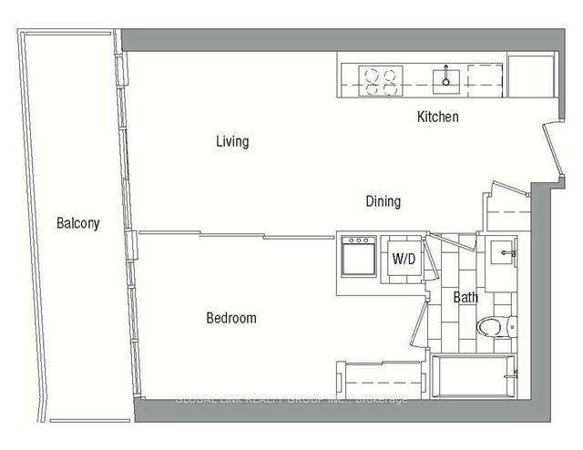Front of Unit 2711, 75 Queens Wharf Road