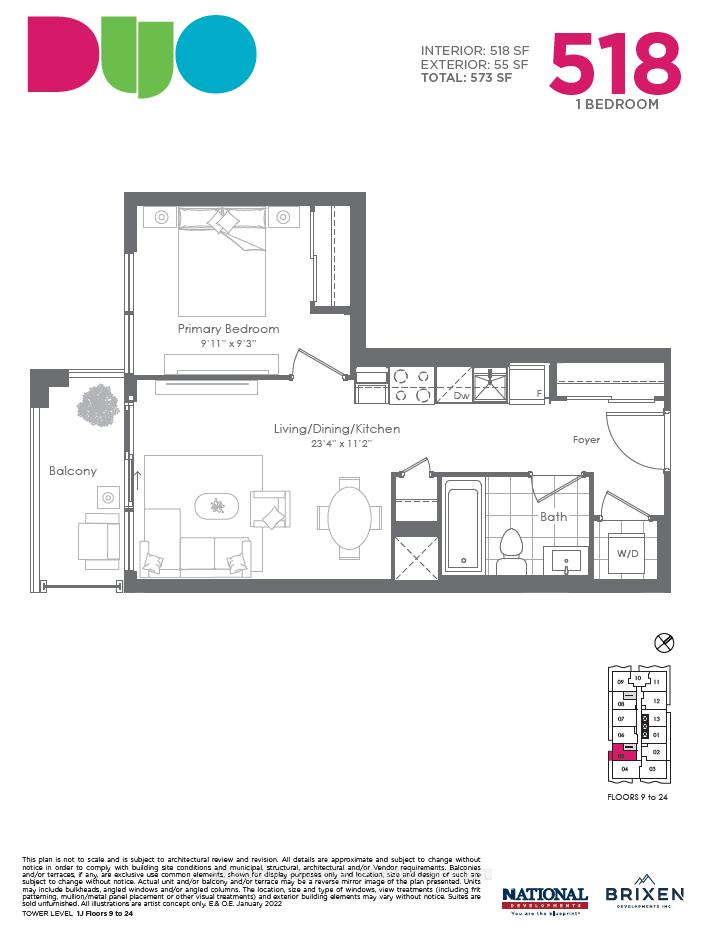 Front of Unit 1310, 260 Malta Avenue