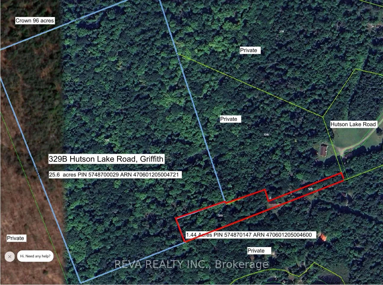 Front of 329B Hutson Lake Road