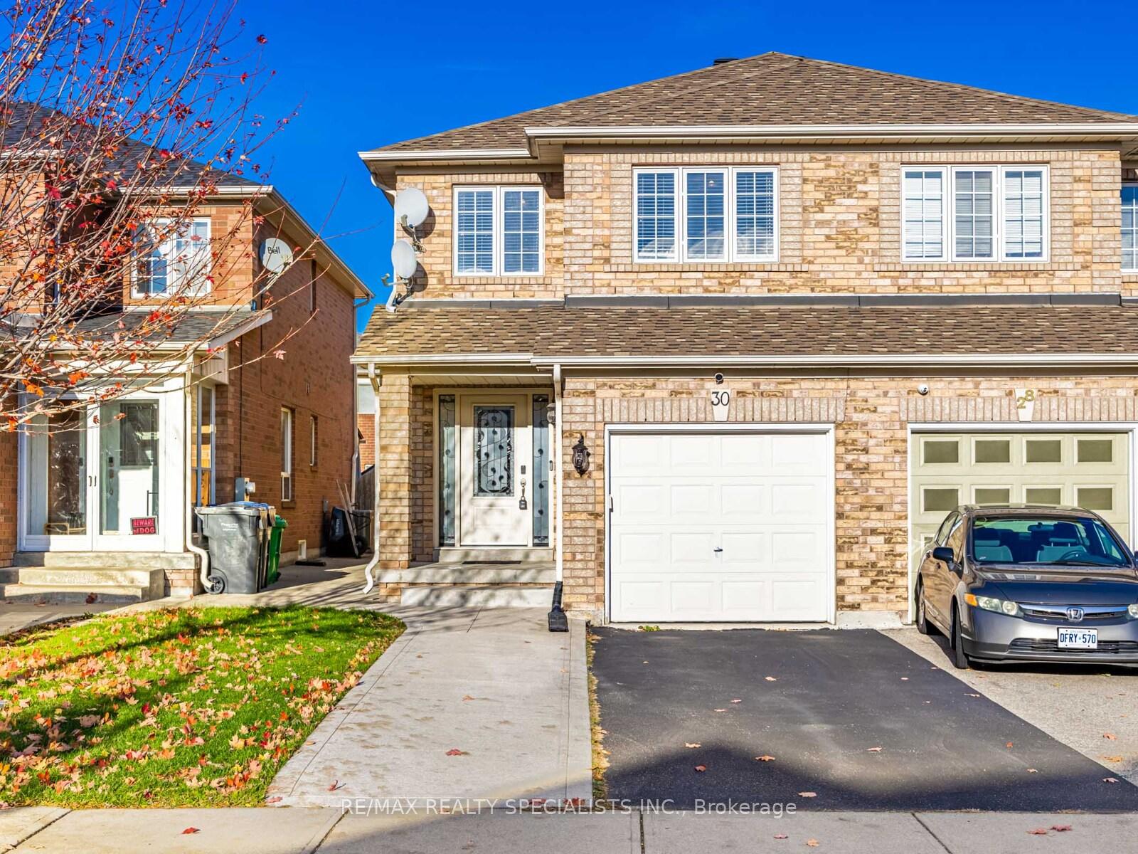 Photo 1 of 30 Baha Crescent, Brampton, Fletcher's Meadow — HOMEH