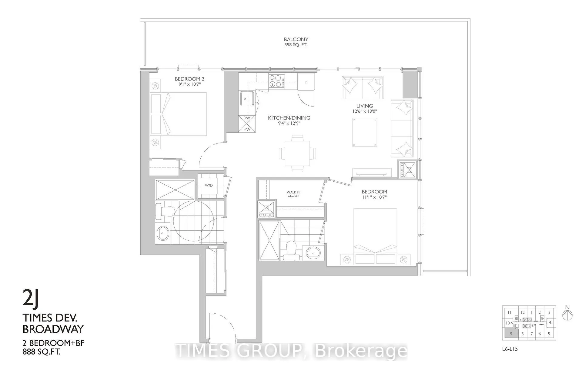 Photo 9 of Unit 1509, 65 Broadway Avenue, Toronto, Mount Pleasant West — HOMEH