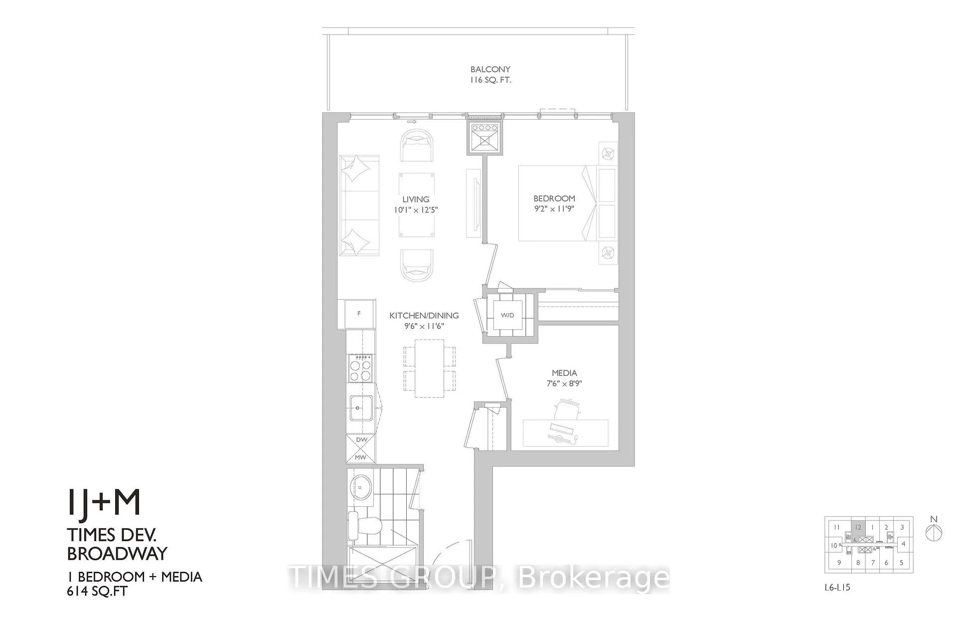 Photo 15 of Unit 1412, 65 Broadway Avenue, Toronto, Mount Pleasant West — HOMEH